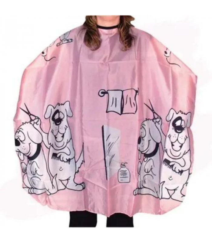 Cape velcro enfants rose