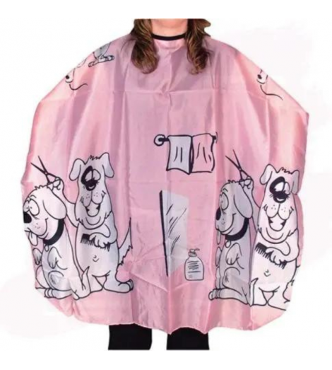 Cape velcro enfants rose