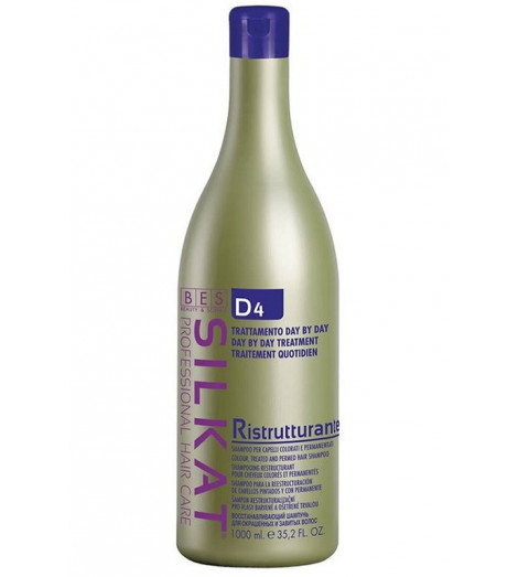 Shampoing cheveux colorés, décolorés et permanentés D4 Silkat BES