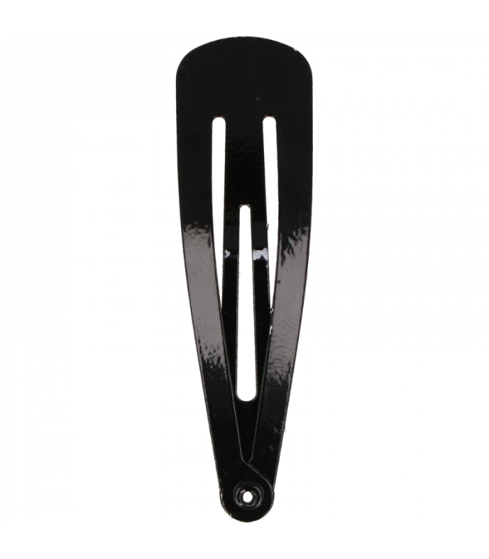 Lot de 12 barrettes noir