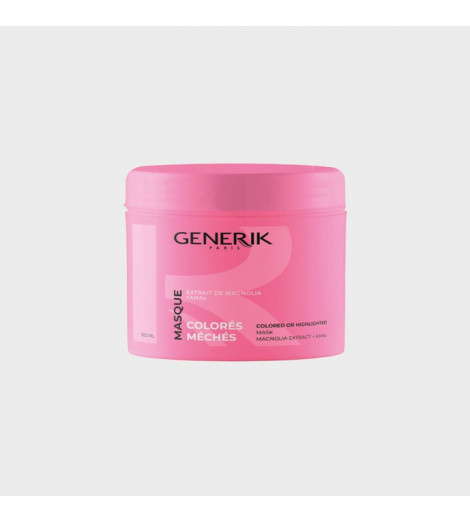 Masque cheveux colorés et/ou méchés 500ml Generik