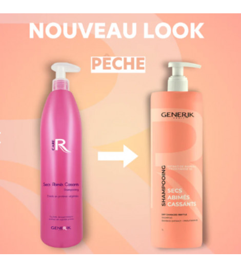 Shampoing cheveux abimés cassants - Enrichi en protéine végétale 300ml Generik