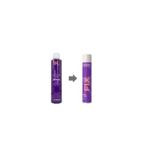 Laque spray aérosol fixation rapide 300 ml Generik