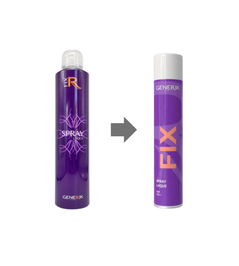 Laque spray aérosol fixation rapide 500 ml Generik