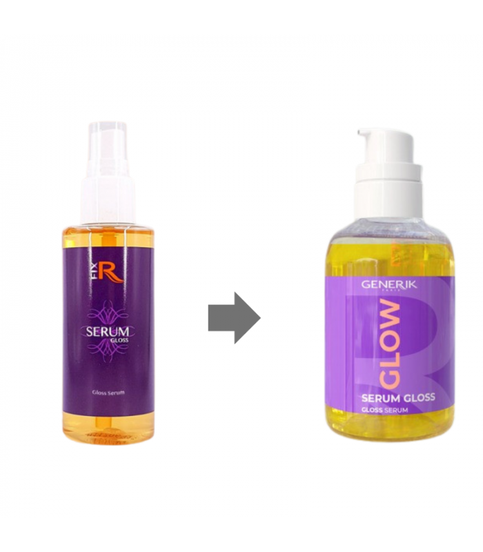 Changement de format et de parfum pour le sérum gloss glow de Generik