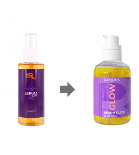Changement de format et de parfum pour le sérum gloss glow de Generik