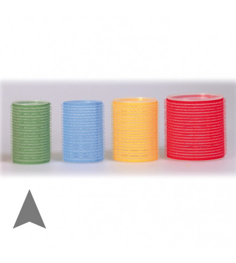 Bigoudis Velcro Verts 3pcs diamètre 40mm