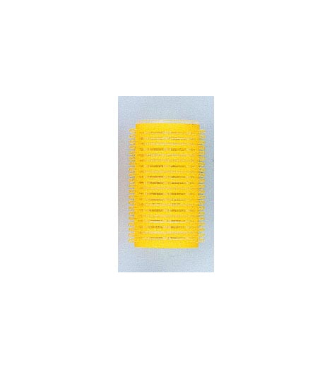 Bigoudis Velcro Jaune 6pcs diamètre 32mm