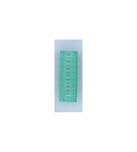 Bigoudis Velcro Vert 6pcs diamètre 21mm