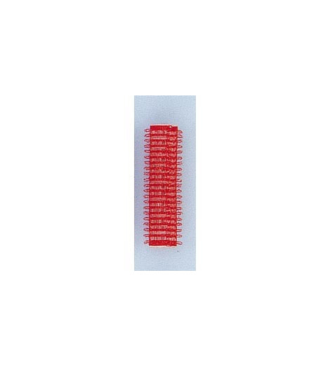 Bigoudis Velcro Rouge 6pcs diamètre 13mm